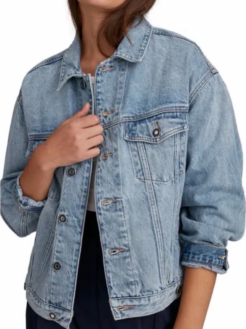 Favorite Daughter Otto Light Wash Denim Jacket